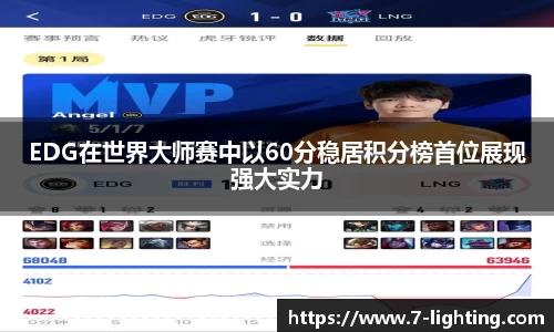 EDG在世界大师赛中以60分稳居积分榜首位展现强大实力